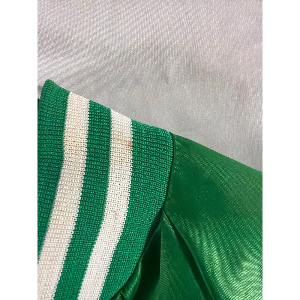 Vintage John Deere Auburn Sportswear Green Satin Bomber Jacket Mens Large USA - Picture 9 of 12